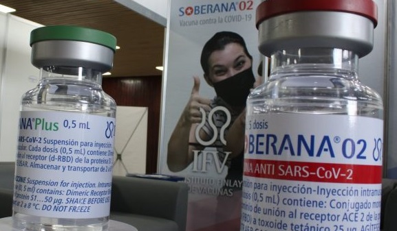 Vacunas cubanas Soberana 02 y Soberana Plus