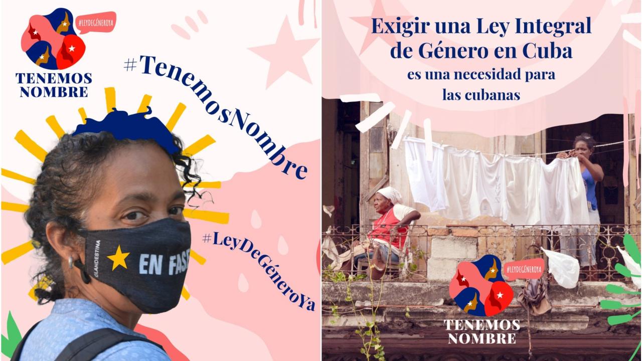 Imágenes de la campaña por la Ley de Género Ya en Cuba.