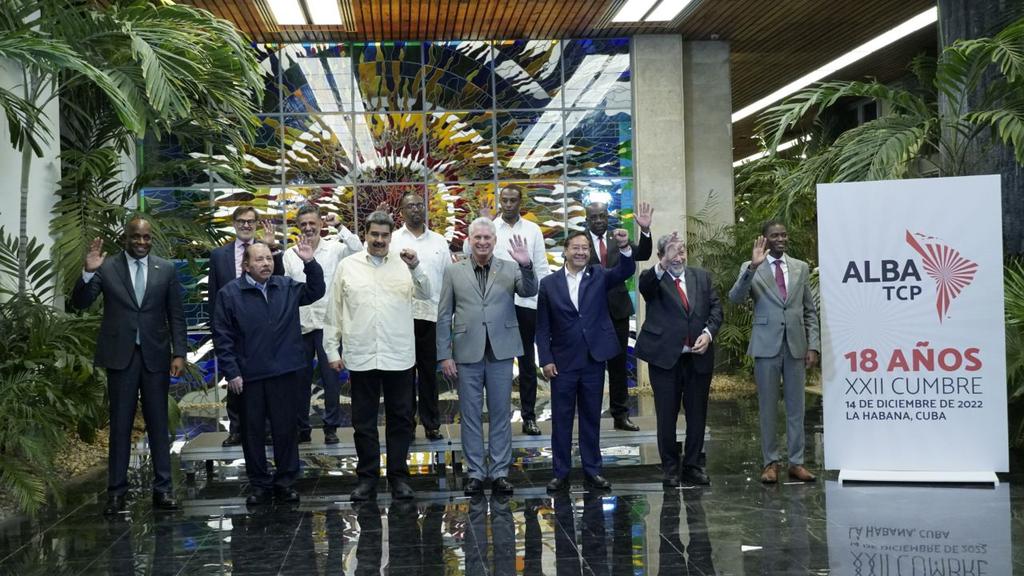 Líderes del ALBA reunidos en La Habana el 14 de diciembre.