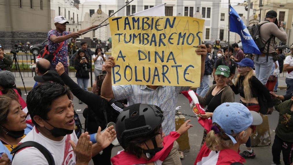 Protestas contra el nuevo Gobierno de Perú.