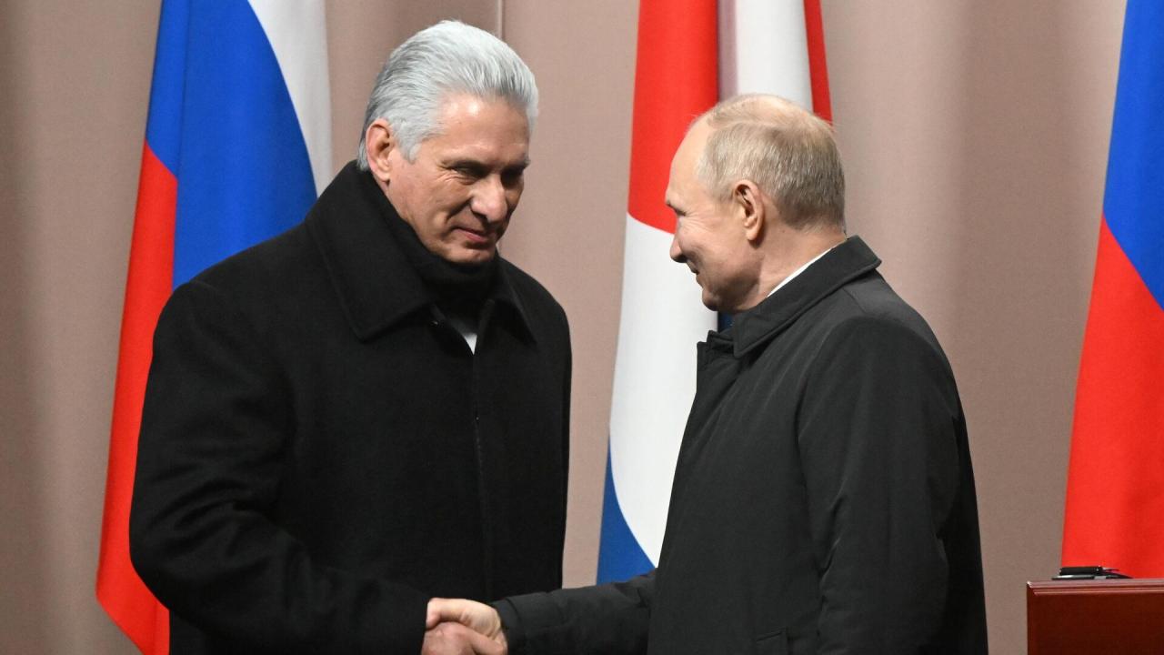 Encuentro de Putin y Díaz-Canel en Moscú, en noviembre pasado.