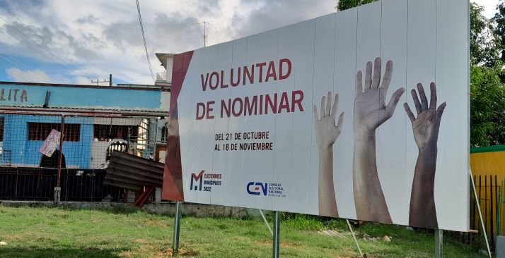 Propaganda del régimen cubano de cara a las 'elecciones' municipales.