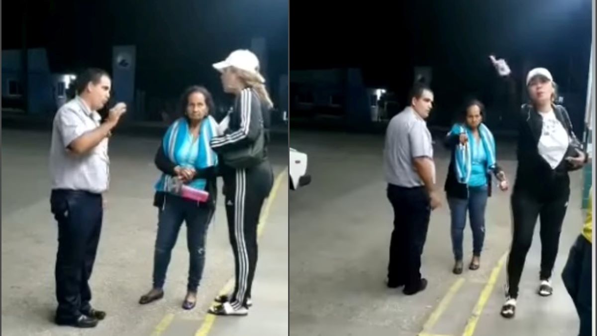 Discusión de una cubanoamericana con la Policía tras el robo de un auto en una gasolinera.
