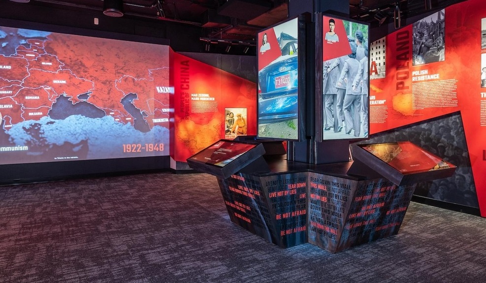 Vista de una sala del Museo de las Víctimas del Comunismo en Washington.