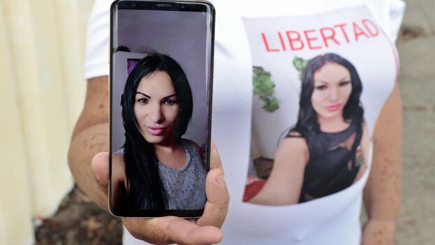 Brenda Díaz, transexual que cumple prisión por manifestarse el 11J en Cuba.