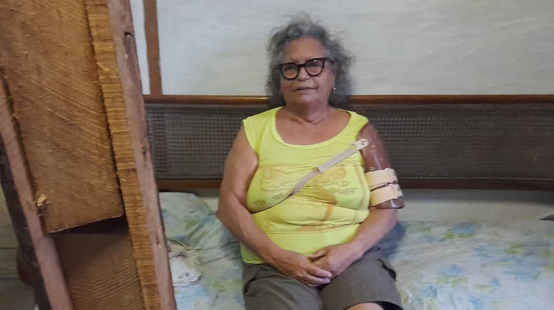 Miriam Salazar Pérez, afectada por el tornado que destrozó a La Habana en enero de 2019 .