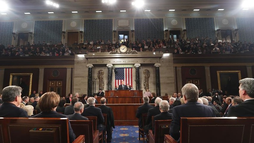 Reunión del Senado de EEUU.
