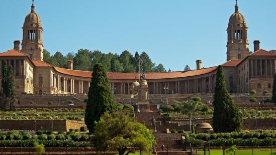 Union Buildings, sede del Gobierno en Pretoria.