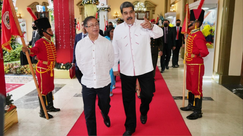 Gustavo Petro y Nicolás Maduro, noviembre de 2022.