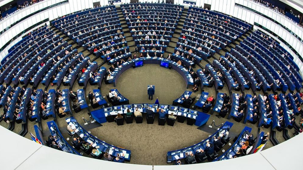 Hemiciclo del Parlamento Europeo en Estrasburgo. 