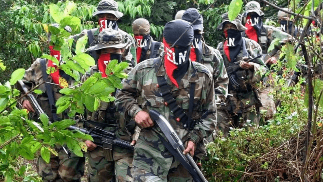 Miembros de la guerrilla del ELN en Colombia.