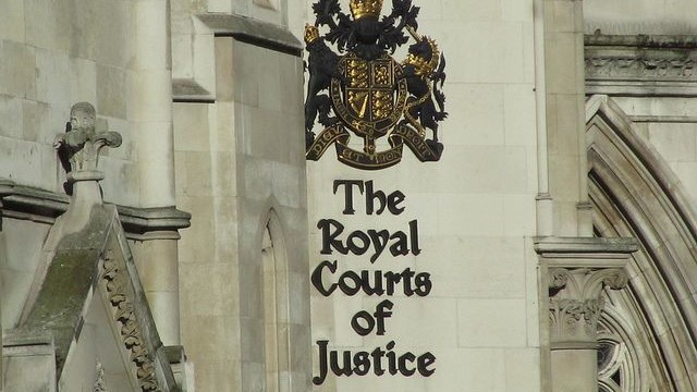 Edificio de las Cortes Reales de Justicia de Londres.