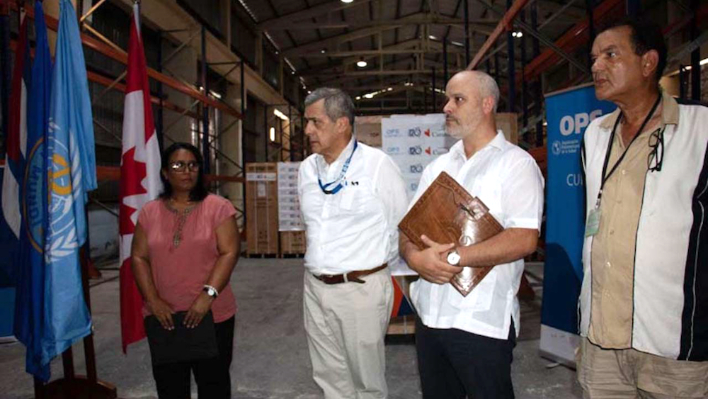 El gobierno de Canadá dona a Cuba 321 refrigeradores para el almacenamiento y distribución de vacunas.