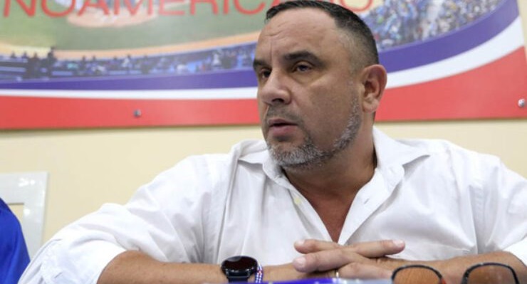 Juan Reinaldo Pérez Pardo, titular de la Federación Cubana de Béisbol.