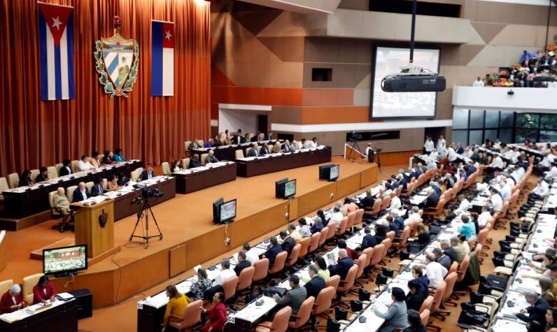 Una sesión de la Asamblea Nacional del Poder Popular de Cuba.