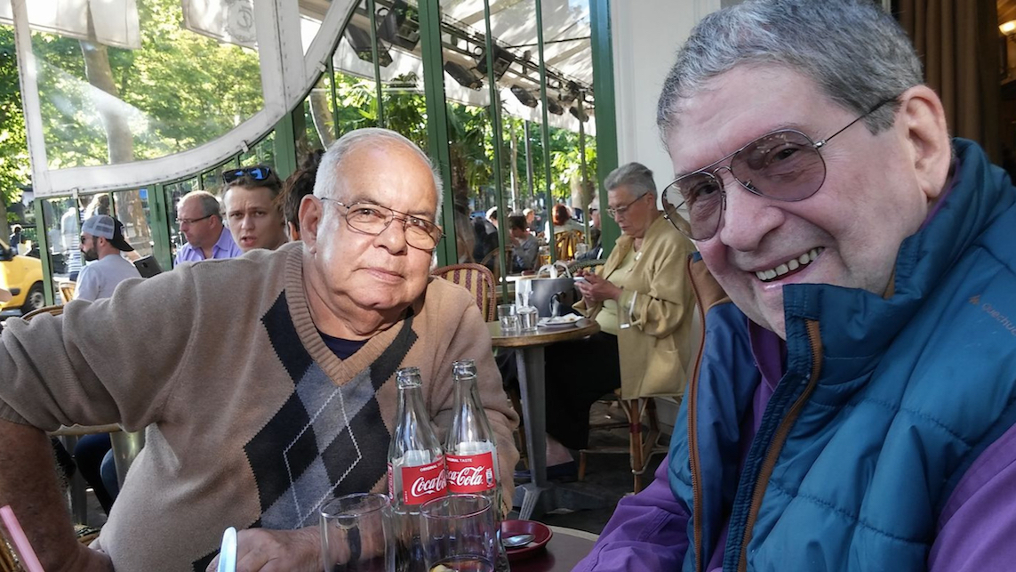 José Triana (der.) y José Prats Sariol, París, 2017.
