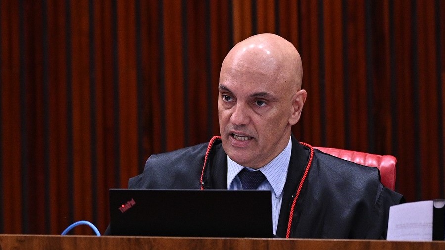 El presidente del Tribunal Superior Electoral (TSE), Alexande de Moraes en Brasilia (Brasil). 