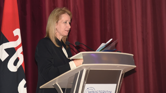 Mayelín Oliva, presidenta de la oficialista Asociación Cubana de Personas en Situación de Discapacidad Intelectual