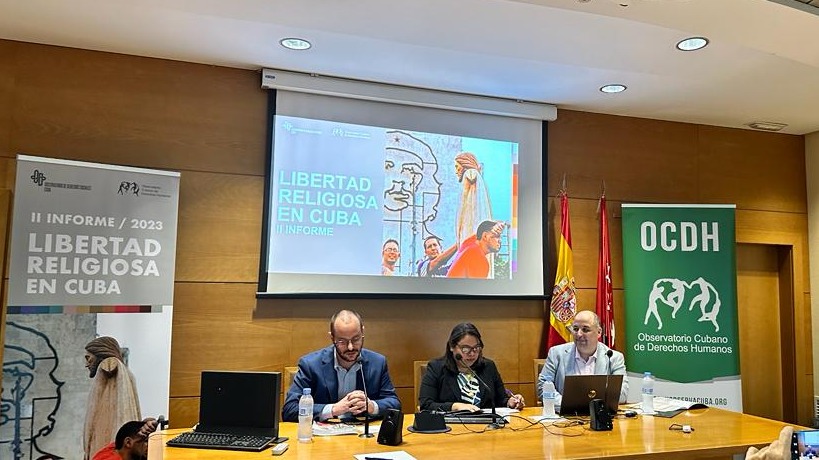 Presentación del informe sobre libertad religiosa en Madrid.
