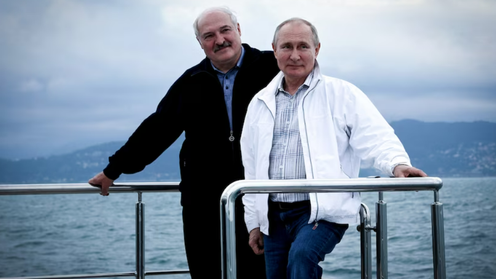 Alexander Lukashenko y Vladimir Putin.