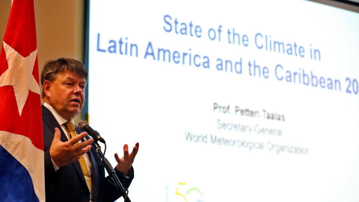 Petteri Taalas, secretario general de la Organización Meteorológica Mundial, en La Habana.