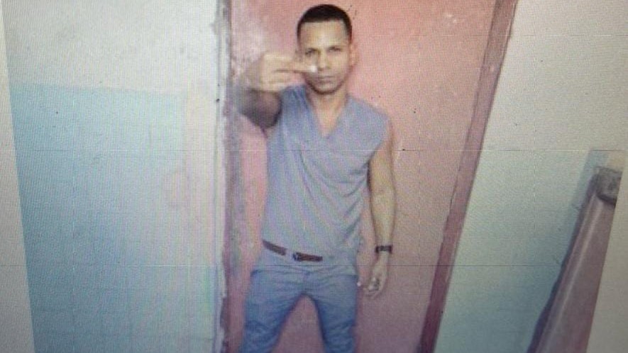 Maykel "Osorbo" en una foto sacada de forma clandestina de la prisión.