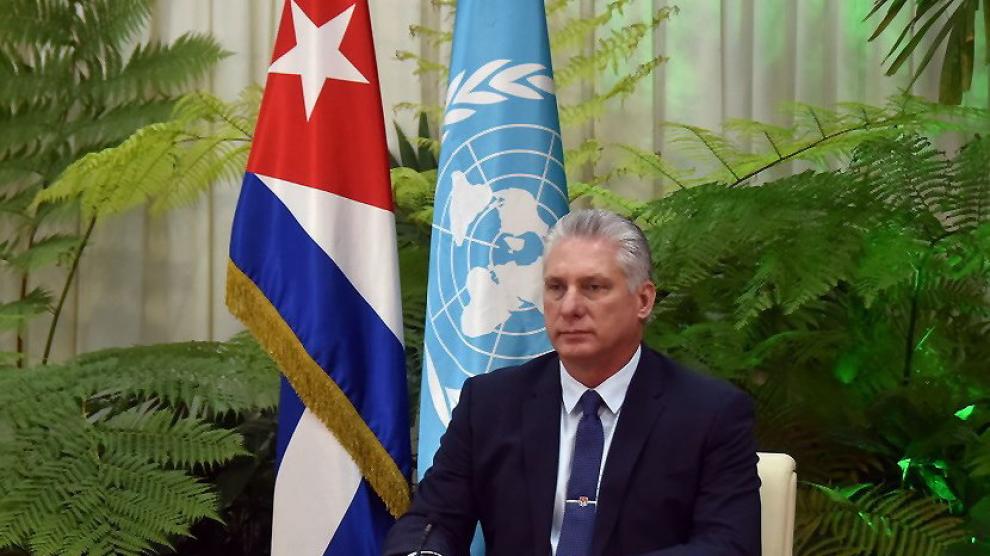 El gobernante cubano Miguel Díaz-Canel.