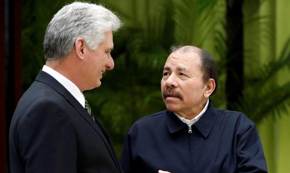 Miguel Díaz-Canel y Daniel Ortega.