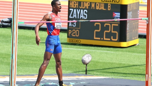 El saltador cubano Luis Enrique Zayas.