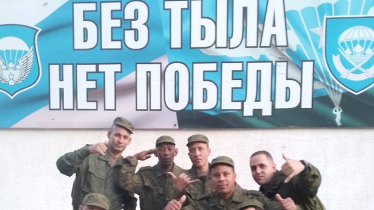 Cubanos reclutados para la guerra en Ucrania.