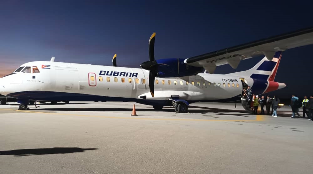 Avión que utiliza Cubana de Aviación para sus vuelos entre La Habana y Nueva Gerona.