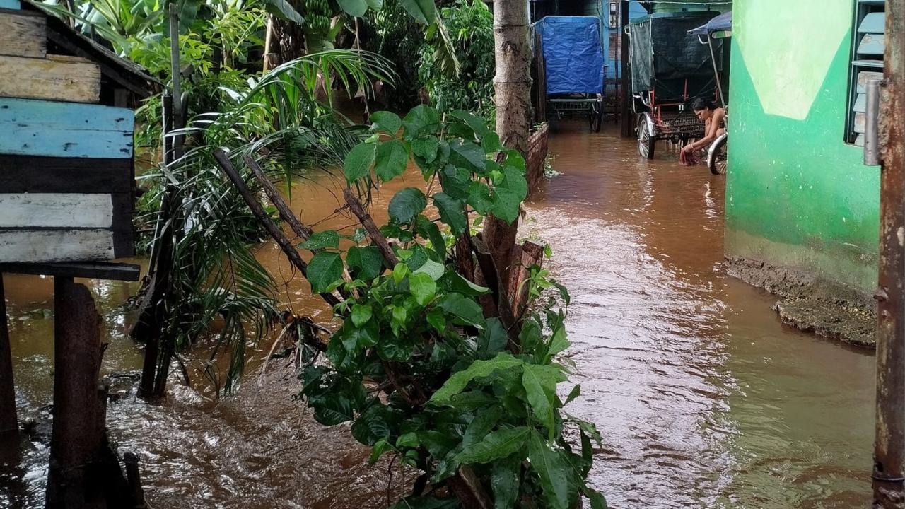 Inundaciones en Moa, Holguín.  