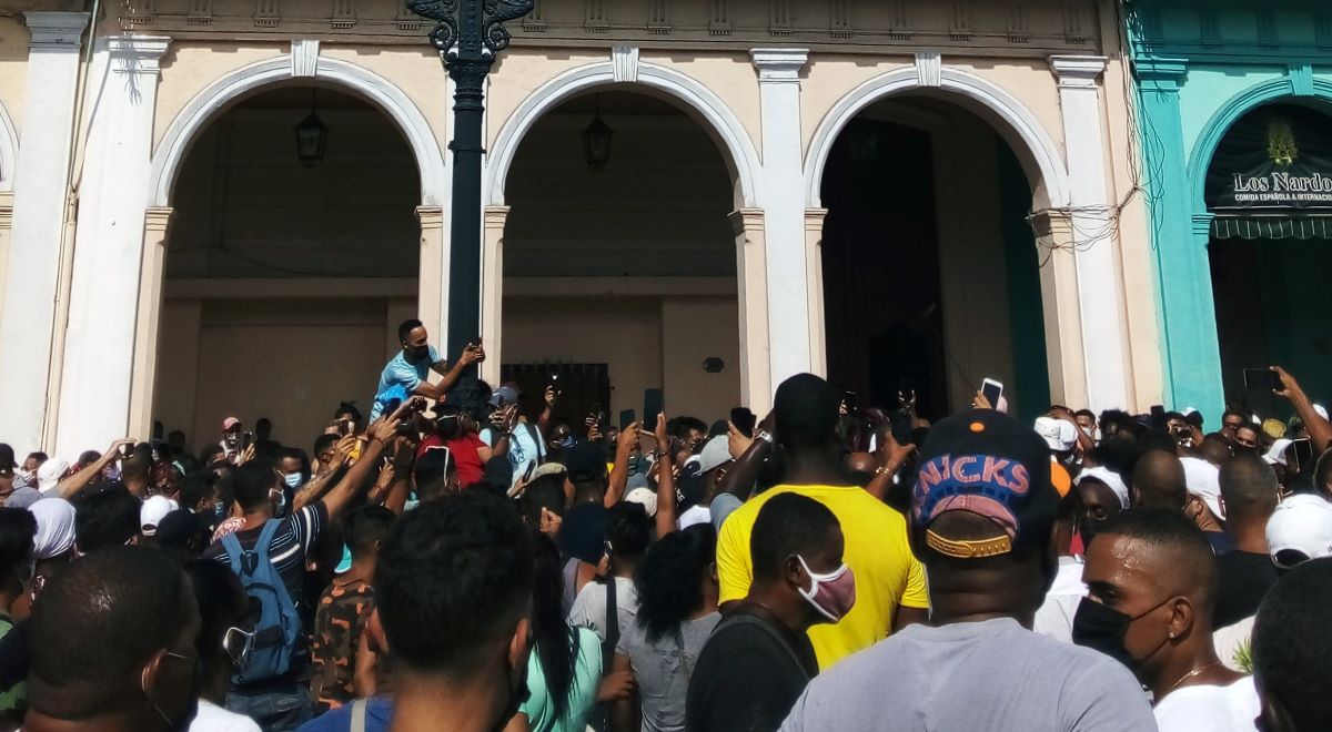 Protestas en La Habana, Cuba, el pasado 11 de julio. 