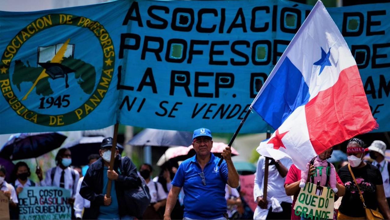 Protestas públicas en Panamá.