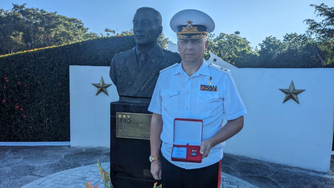 El teniente general Andrei Gushchin, jefe del Gabinete del Ministerio de Defensa de la Federación de Rusia en Cuba.