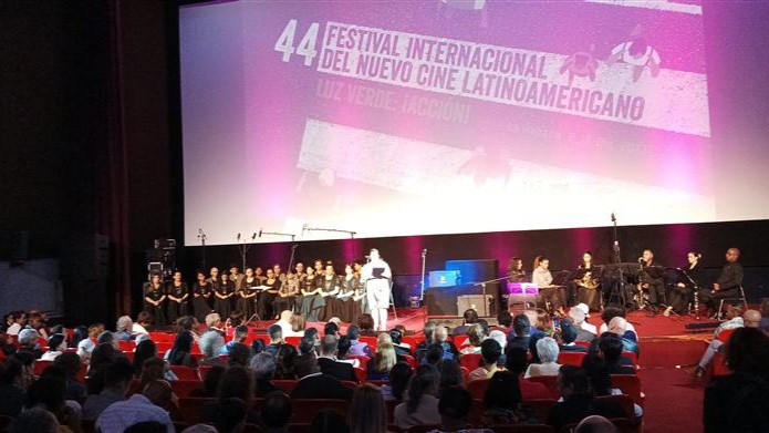 Gala de premiación del 44 Festival de Cine de La Habana.