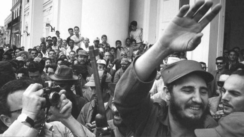 Fidel Castro en sus días de llegada al poder en Cuba.
