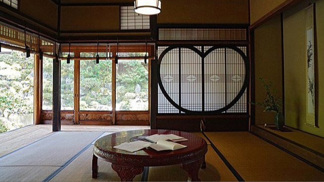 Interior tradicional japonés.