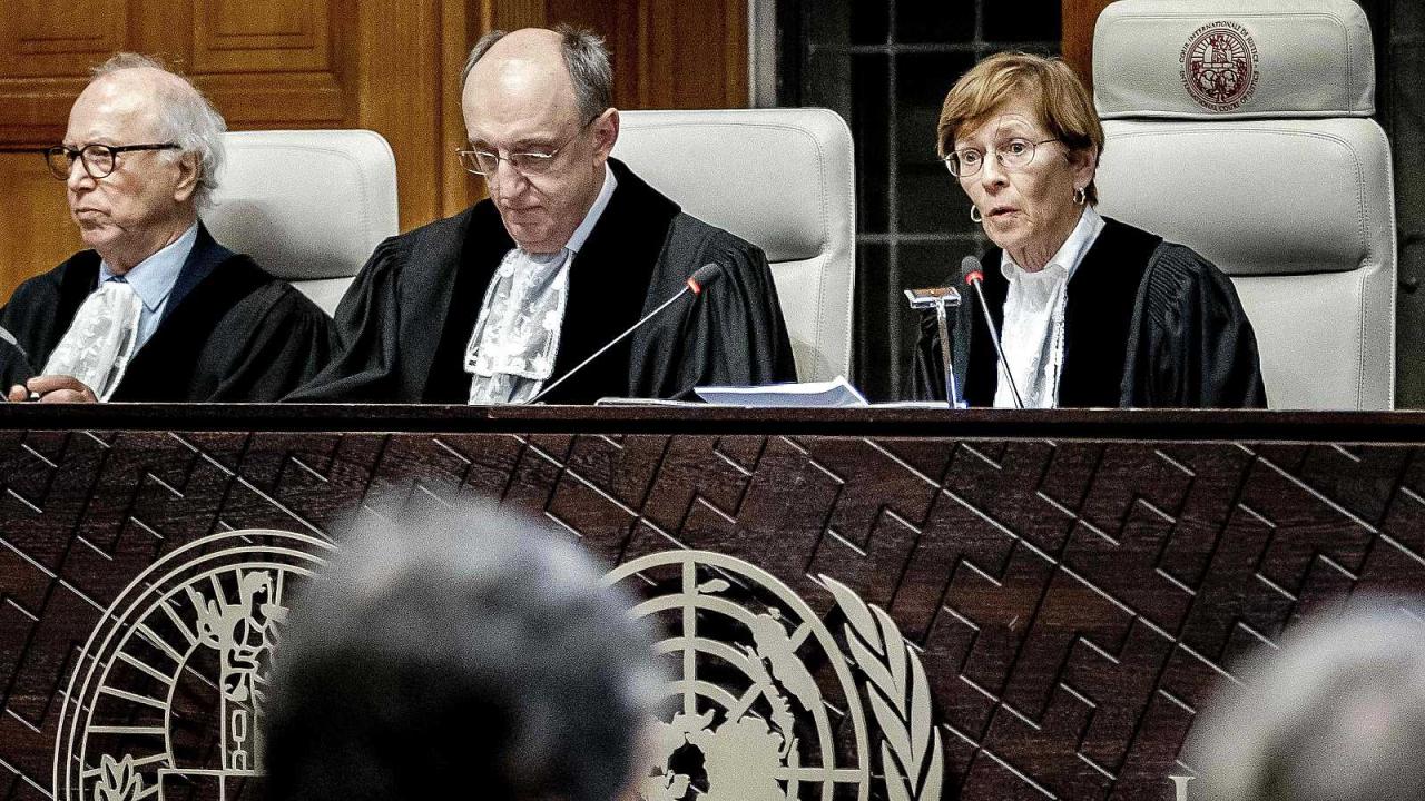 Sesión de la Corte Internacional de Justicia