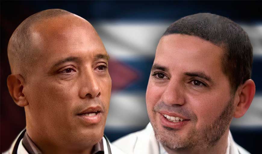 Los médicos cubanos Assel Herrera Correa y Landy Rodríguez Hernández