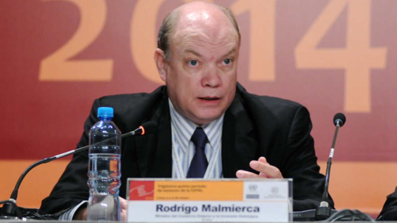 Rodrigo Malmierca durante una reunión internacional en 2014.