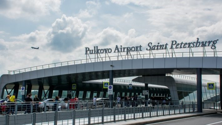 Aeropuerto de Pulkovo, en San Petersburgo.