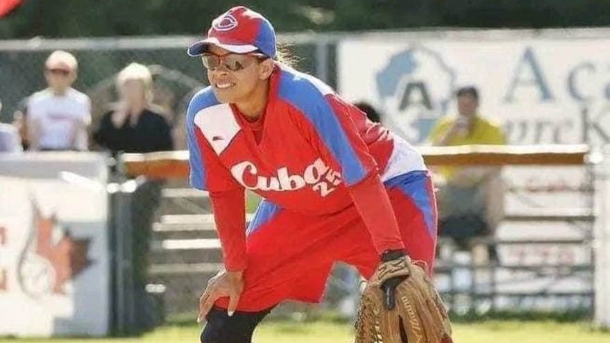 La softbolista cubana Diamela Puente Salas