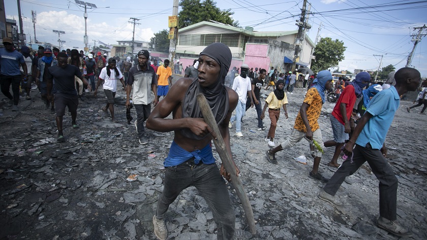 Violencia en las calles haitianas.