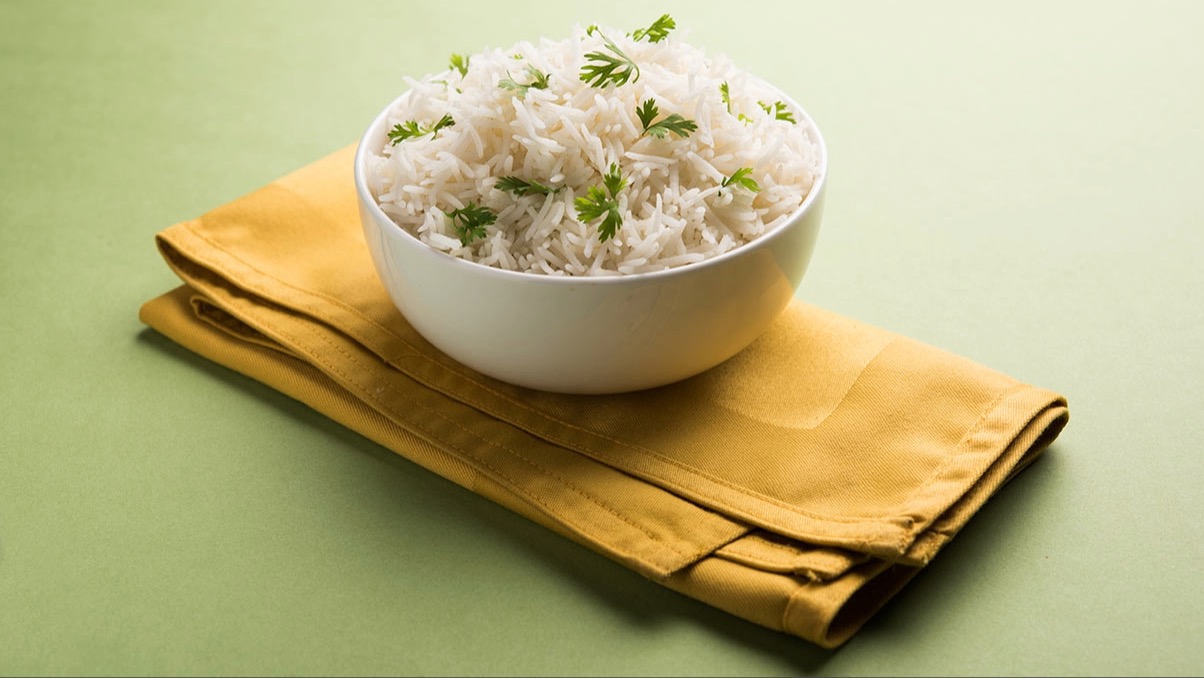 Un cuenco de arroz.