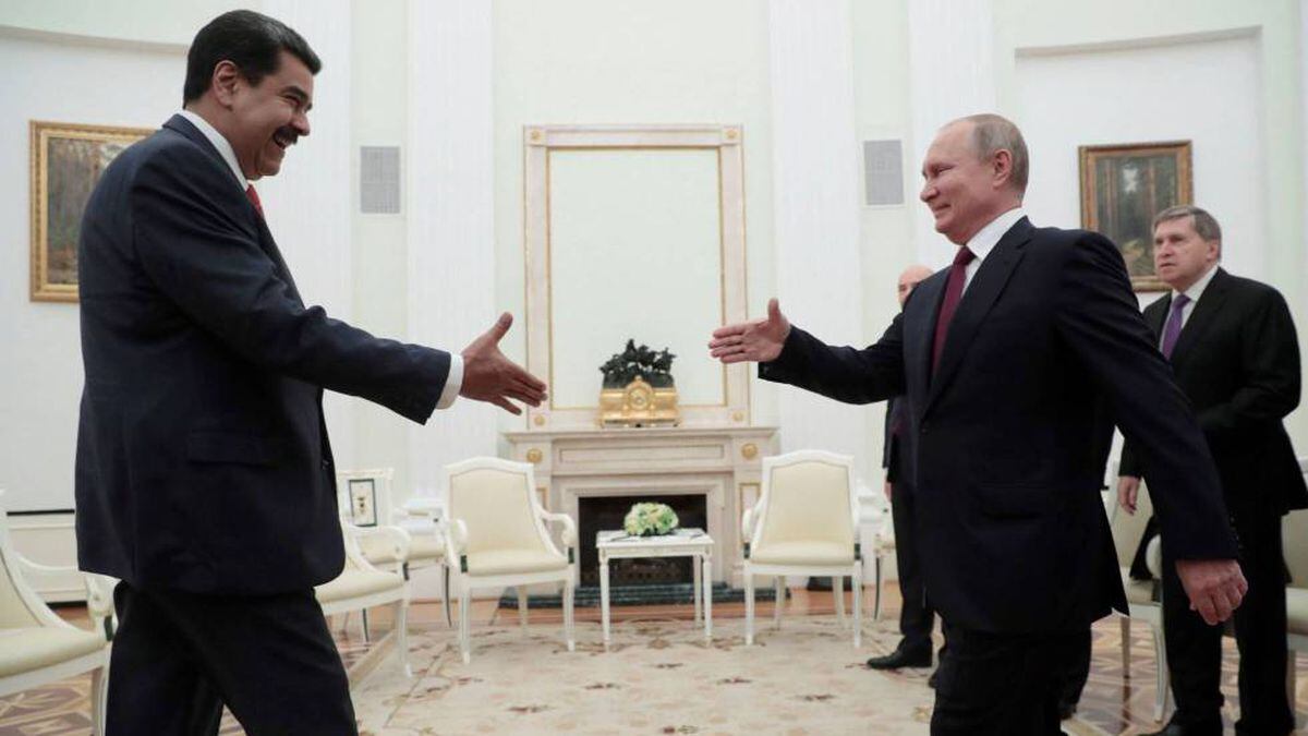Nicolás Maduro y Vladimir Putin en el Kremlin.