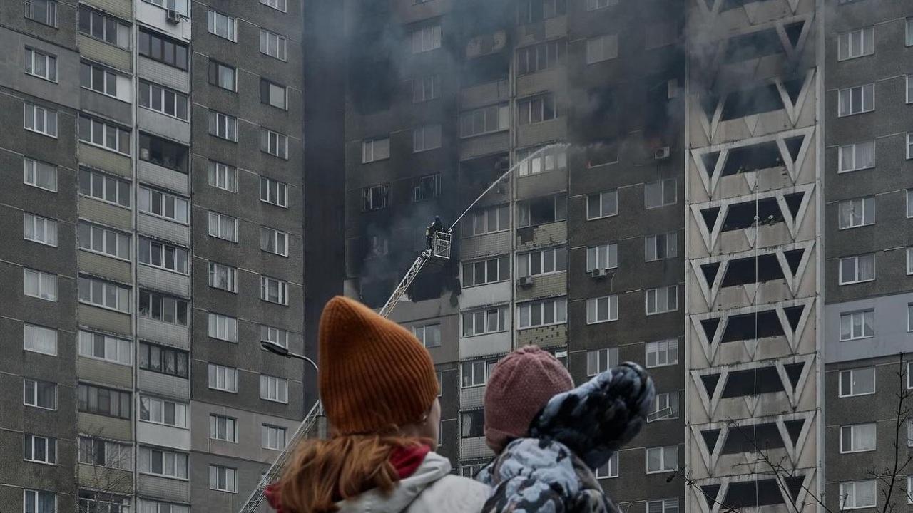 Ataques rusos contra edificios civiles en Ucrania.