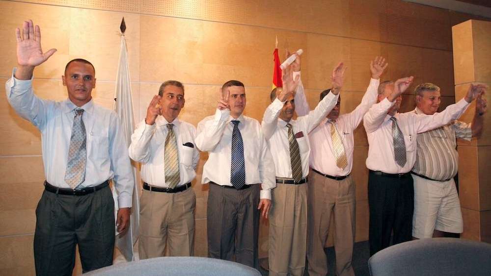 Ex presos políticos cubanos deportados a España.