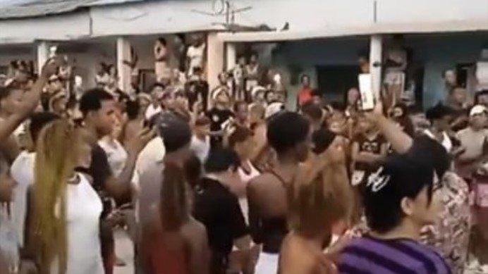 Protesta en Caimanera, Guantánamo, 6 de mayo de 2023.