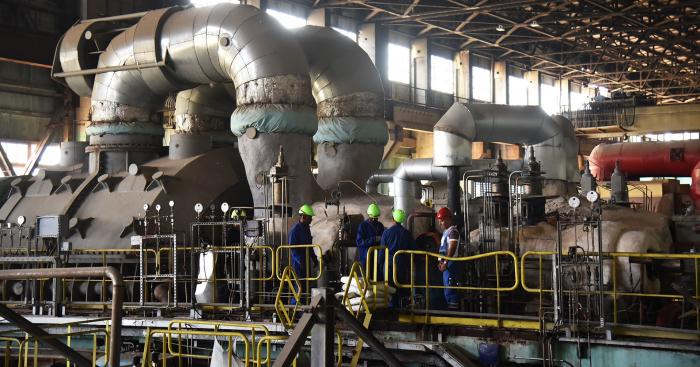 Bloque generador de una termoeléctrica cubana.